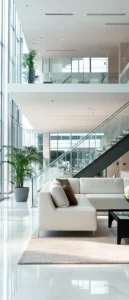 Property management inside a modern Toronto condominium, showcasing sleek design and spacious living areas.